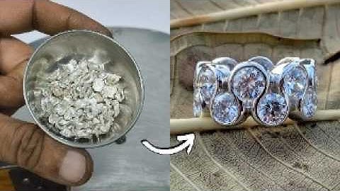 Making a Silver Diamond Eternity Band 💎💍 | Handmade Jewelry Process