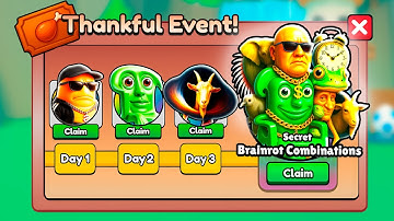 *NEW* Thankful Event Update in Brainrot Evolution! (Roblox)