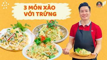 3 món xào trứng 