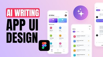 Design an AI App in Figma | AI Writing Assistant Mobile UI
