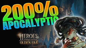 Dungeon Gameplay 200% Difficulty Jebus Outcast Typhona Hero / Heroes of Might and Magic: Olden Era