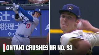 Shohei Ohtani sends Jacob Misiorowski's pitch OVER THE WALL for home run No. 31 🎯 | ESPN MLB