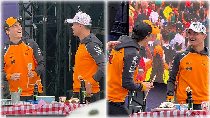 FULL MCLAREN FANSTAGE COOKING WITH LANDO NORRIS AND OSCAR PIASTRI...