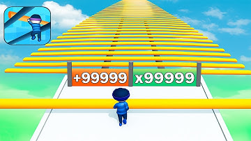 New Satisfying Mobile Game Roof Rails 3D – Full Gameplay Walkthrough All Levels (Max Upgrade!)