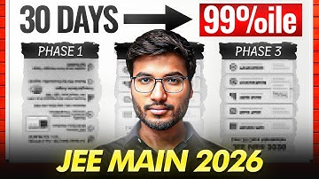 Only 30 Days Left! JEE Main 2026 — 99%ile Challenge Start Now!