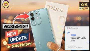 Vivo T4x 5G New Updates Enrolled In November || 340 MB Update Size Review ✅