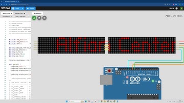 Teks Berjalan / Running Text menggunakan LED DOT MATRIX #wokwi #arduino #project #runningtext