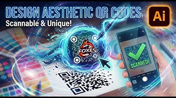 QR Code Design in Illustrator: Make Yours Aesthetic & Scannable! #qrcode  #adobeillustrator