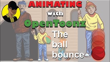 Animating with OpenToonz Tutorial - animating a bouncing ball