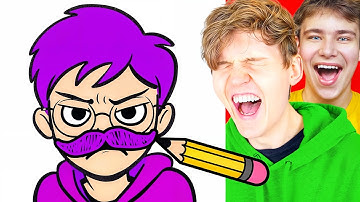 NOOB vs PRO vs HACKER In JUST DRAW!? (MINI LANKYBOX Plays JUST DRAW!)