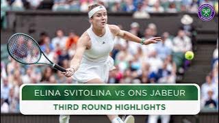 Svitolina stuns two-time finalist | Elina Svitolina vs Ons Jabeur | Highlights | Wimbledon 2024