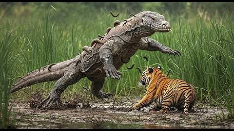 Komodo Dragon vs. Tiger: The Ultimate Predator Showdown!