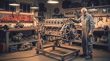 Old Mechanic Bought A Rusted Engine For Scrap — Had No Idea It Was A Priceless WW2 Prototype