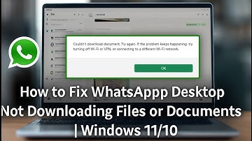 Fix WhatsApp Desktop “Couldn