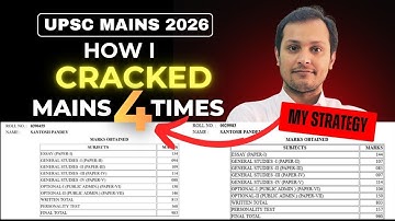 “How I Cracked UPSC Mains 4 Times – My Strategy”.