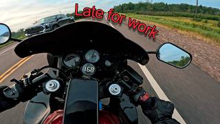 RUNNING LATE FOR WORK (I forgot my card!) || Honda CBR 600f3 || Motovlog #3