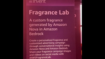 Fragrance Lab (Zenith Voyage) - AWS re:Invent 2025 (Amazon Nova en Bedrock) #AWSFragranceLab