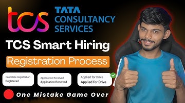 TCS Smart Hiring Apply for Drive | Complete Registration Process | BCA BSC Step by Step