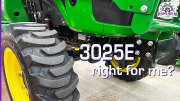 Deere hit a homerun with the 3025E - so why won