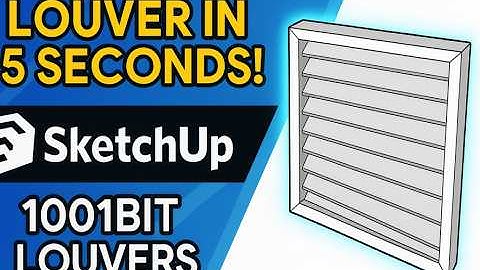 SketchUp Beginners MUST Learn This | 1001bit Louver Trick