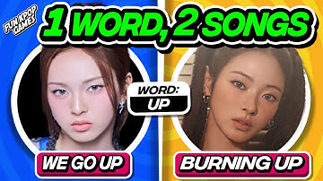 ⭐️ONE WORD, TWO SONGS | SAVE ONE DROP ONE KPOP | KPOP QUIZ - FUN KPOP GAMES 2025