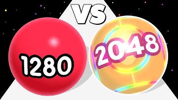 BALL MASTER /vs ROLLING BALL ⭐ ASMR Gameplay Android iOS • Ball Run 2048 Merge Math Games
