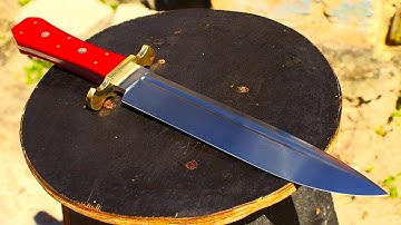 Making This Beautiful Knife in My Simple Workshop