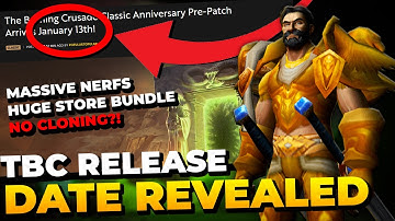 TBC Prepatch Date REVEALED | MASSIVE Changes, Nerfs & Drama | Classic TBC Anniversary