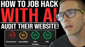 JOB HACKING WITH AI - AUDIT THEIR WEBSITE!