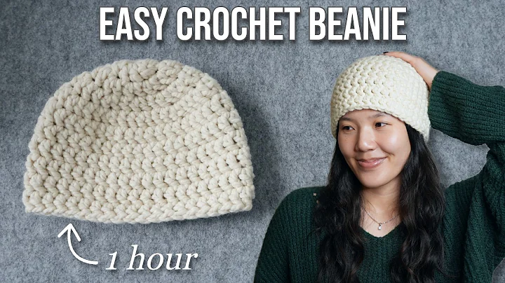 Easy Crochet Beanie Tutorial for Beginners | Chunky Beanie Crochet Pattern