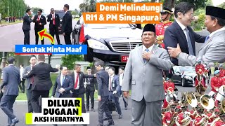 Sigapnya Pengawal Presiden Prabowo Buat Terkejut Pengawal Singapura Smp Minta Maaf, PM Wong Terkagum