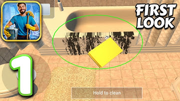 House Cleaner Simulator - Walkthrough Gameplay Part 1 - Tutorial (Android)