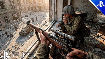 Ambushing Germans in World War II - Call of Duty WWII - Immersive Gameplay Ultra Realistic [PS5 4K]