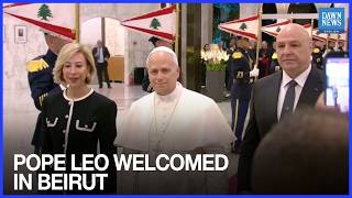 Pope Leo Arrives in Rain-Soaked Beirut as Lebanon Fears Escalation of Israeli Strikes on Visit Today