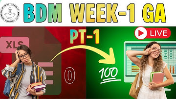 BDM Graded Assignment-1 | Pt-1 | #excel #datascience