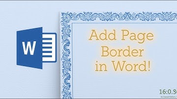 How to Add Page Borders in Microsoft Word | Make Your Document Look Professional!