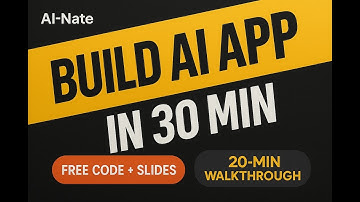 Build Your First AI App in 30mins with AI Coding