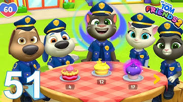 New Police Outfit - My Talking Tom Friends 2 Gameplay Part 51 (Android/iOS)
