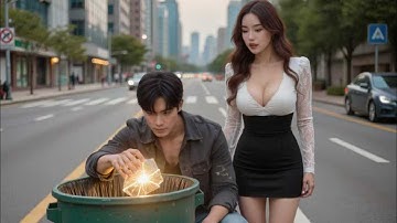 美女總裁在垃圾堆救了窮小子，殊不知他竟是賭石界隱藏大佬！賭石大會上為她開出極品帝王綠翡翠震驚全場，一夜逆襲登頂首富寶座，美女當場要獻身！#短劇  #總裁灰姑娘 #窮小子逆襲#爆燃短劇KingDrama