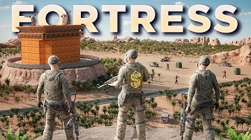 We Built a Hilltop Desert Fortress in Vanilla Rust..