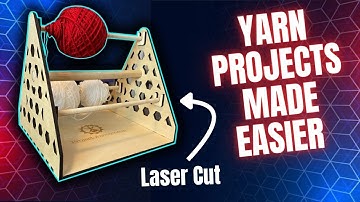 YARN HOLDER & SPINNER for TUFTING | Laser Cut Project w/ Monport Effi9s 90W CO2 Laser