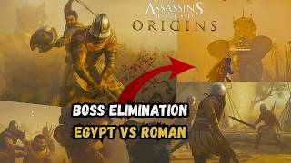 AC ORIGINS POWERFUL BOSS ELIMINATED 😱 | ROMAN vs EGYPT ⚔️