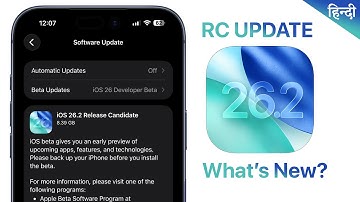iOS 26.2 RC Released Hindi | iOS 26.2 RC Features Hindi | New Animations and More Features 🔥