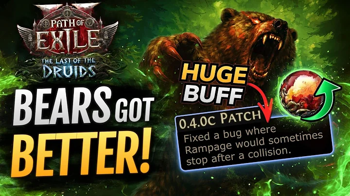 [PoE 2] Bear is BUFFED AGAIN! - HUGE Changes for Druid Builds In New Patch for Path of Exile 2 0.4