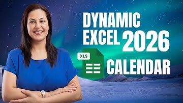 Excel Calendar 2026 – Create a Dynamic, Automatic Calendar Template (Step-by-Step Tutorial)