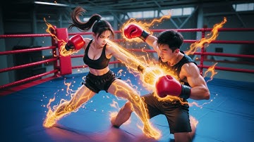農村女孩竟是100連勝的穆家拳傳人，被用妹妹的性命威脅打假拳後她不忍了，爆發真氣秒殺全場！#短劇 #爽劇 #穿越 #重生
