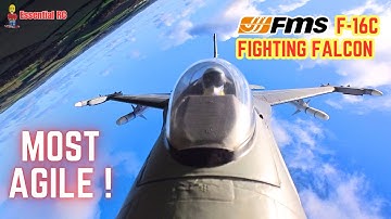 THE MOST AGILE #RC JET ! FMS F-16C Fighting Falcon 70mm EDF RC Jet
