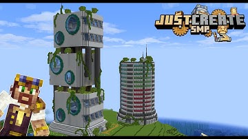 Expanding the Solarpunk Mega Base in Minecraft Create Mod!