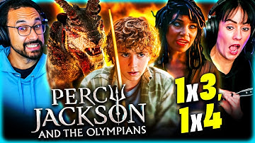 PERCY JACKSON AND THE OLYMPIANS Season 1 Episode 3 & 4 REACTION!! (Disney Plus)