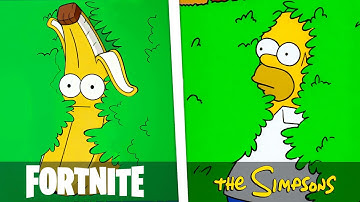 50 EASTER EGGS In Fortnite SIMPSONS!